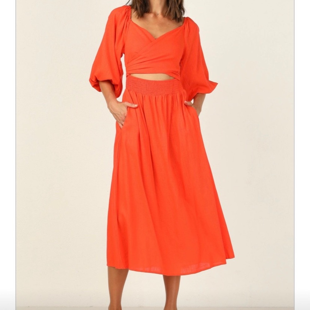 Orange Sundress M